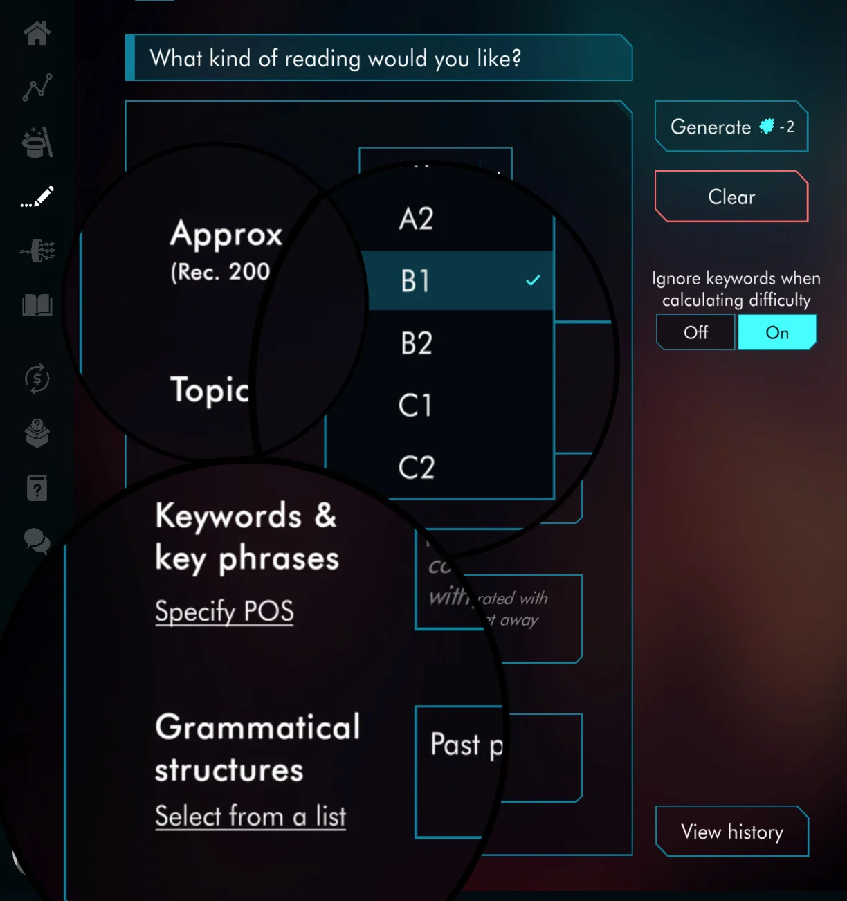 Reading Generator Step 2